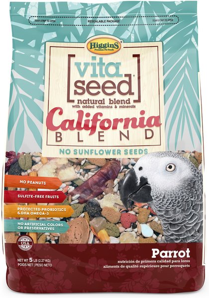Higgins Vita Seed California Blend Parrot Food, 5-lb slide 1 of 5