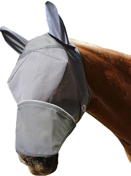 Derby Originals Reflective Fly Horse Mask with Ears & Nose Cover, Small slide 1 of 4