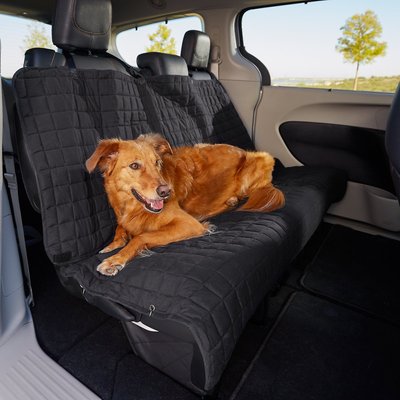 Elegant Comfort Quilted Waterproof Car Bench Seat Cover Black Chewy Com - Bench Seat Covers Waterproof
