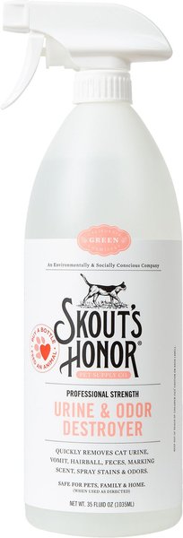 Skout's Honor Professional Strength Cat Urine & Odor Destroyer, 35-oz bottle slide 1 of 9