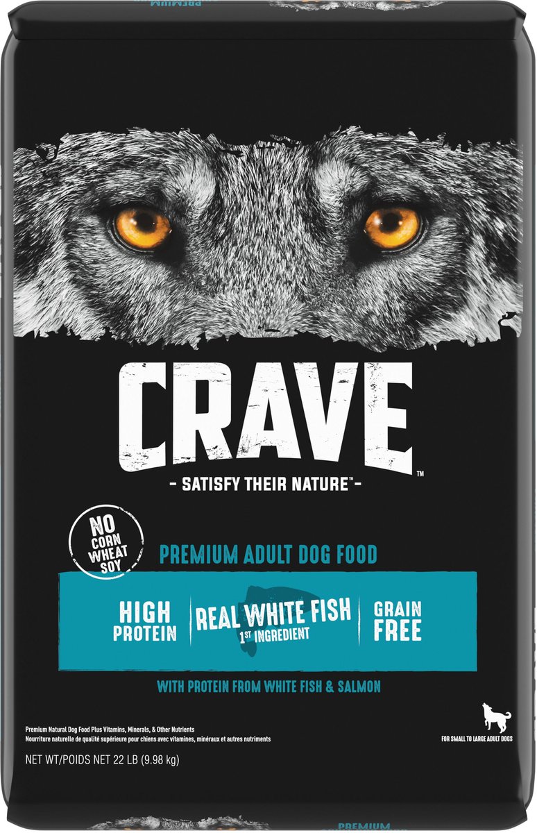 Crave High Protein White Fish & Salmon Adult Grain-Free Dry Dog Food