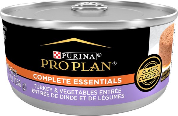 Purina Pro Plan Classic Turkey & Vegetables Entree Grain-Free Canned Cat Food, 5.5-oz, case of 24 slide 1 of 8
