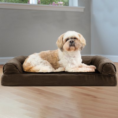 FurHaven Plush & Suede Orthopedic Sofa Cat & Dog Bed, slide 1 of 1