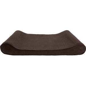 FurHaven Microvelvet Luxe Lounger Orthopedic Cat & Dog Bed w/Removable Cover, Espresso, Jumbo