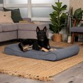 FurHaven Microvelvet Luxe Lounger Orthopedic Cat & Dog Bed w/Removable Cover, Gray, Jumbo
