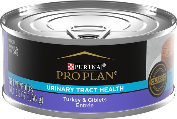 Purina Pro Plan Focus Adult Classic Urinary Tract Health Formula Turkey & Giblets Entree Canned Cat Food, 5.5-oz, case of 24 slide 1 of 9
