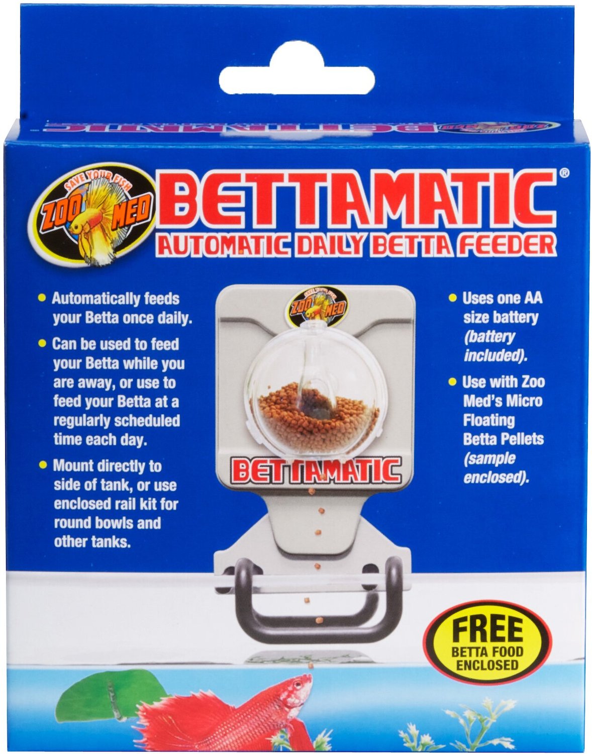 Zoo Med BettaMatic Automatic Daily Betta Feeder