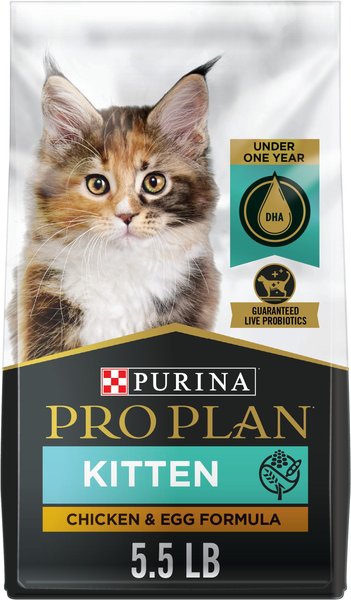 Purina Pro Plan Kitten Chicken & Egg Formula Grain-Free Kitten Food, 5.5-lb bag slide 1 of 9