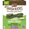 Merrick Fresh Kisses Infused with Coconut Oil & Botanicals Large Dental Dog Treats, 16 count