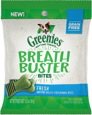 Greenies Breath Buster Bites Fresh Flavor Grain-Free Dental Dog Treats, slide 1 of 1