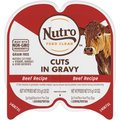 Nutro Perfect Portions Grain-Free Cuts in Gravy Beef Recipe Cat Food Trays, 2.65-oz, case of 24 twin-packs