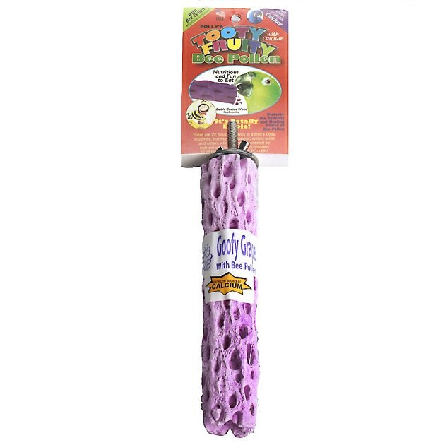 POLLY'S PET PRODUCTS Tooty Fruity Bee Pollen Bird Perch 
