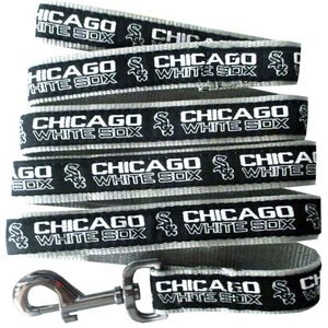 Pets First MLB Nylon Dog Leash, Chicago White Sox, Medium: 4-ft long, 5/8-in wide