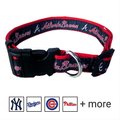 Pets First MLB Nylon Dog Collar, Atlanta Braves, Large: 14 to 24-in neck, 1-in wide