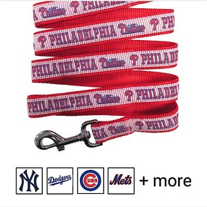Pets First MLB Nylon Dog Leash, Philadelphia Phillies, Large: 6-ft long, 1-in wide