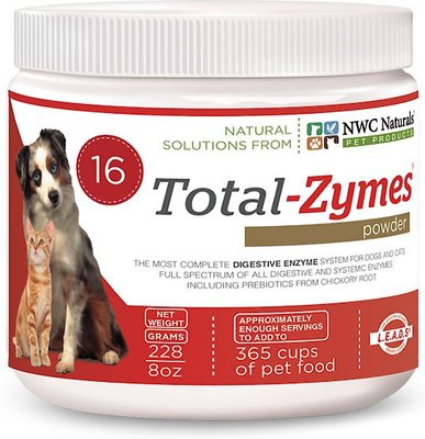 NWC Naturals Total-Zymes Digestive Enzymes Dog & Cat Powder Supplement, slide 1 of 1