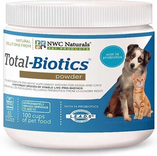 NWC Naturals Total-Biotics Probiotic Dog & Cat Powder Supplement, 2.22-oz jar slide 1 of 7
