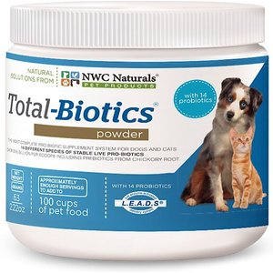 NWC Naturals Total-Biotics Probiotic Dog & Cat Powder Supplement, 2.22-oz jar