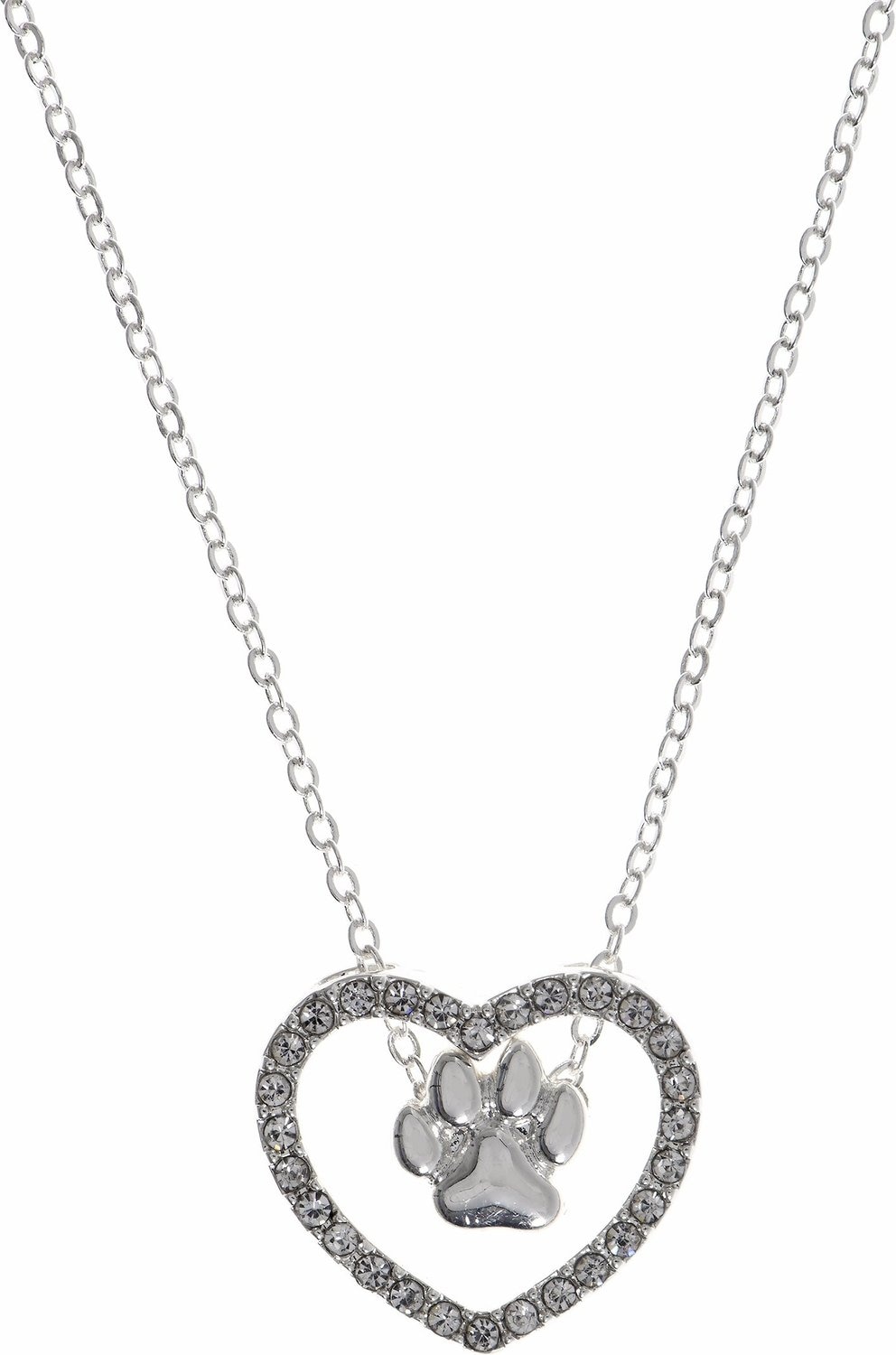 heart paw necklace