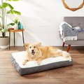 Frisco Plush Orthopedic Pillow Dog Bed w/Removable Cover, Gray, Large
