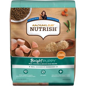4. Rachael Ray Nutrish Bright Natural Real Chicken & Brown Rice Puppy Recipe Dry Dog Food