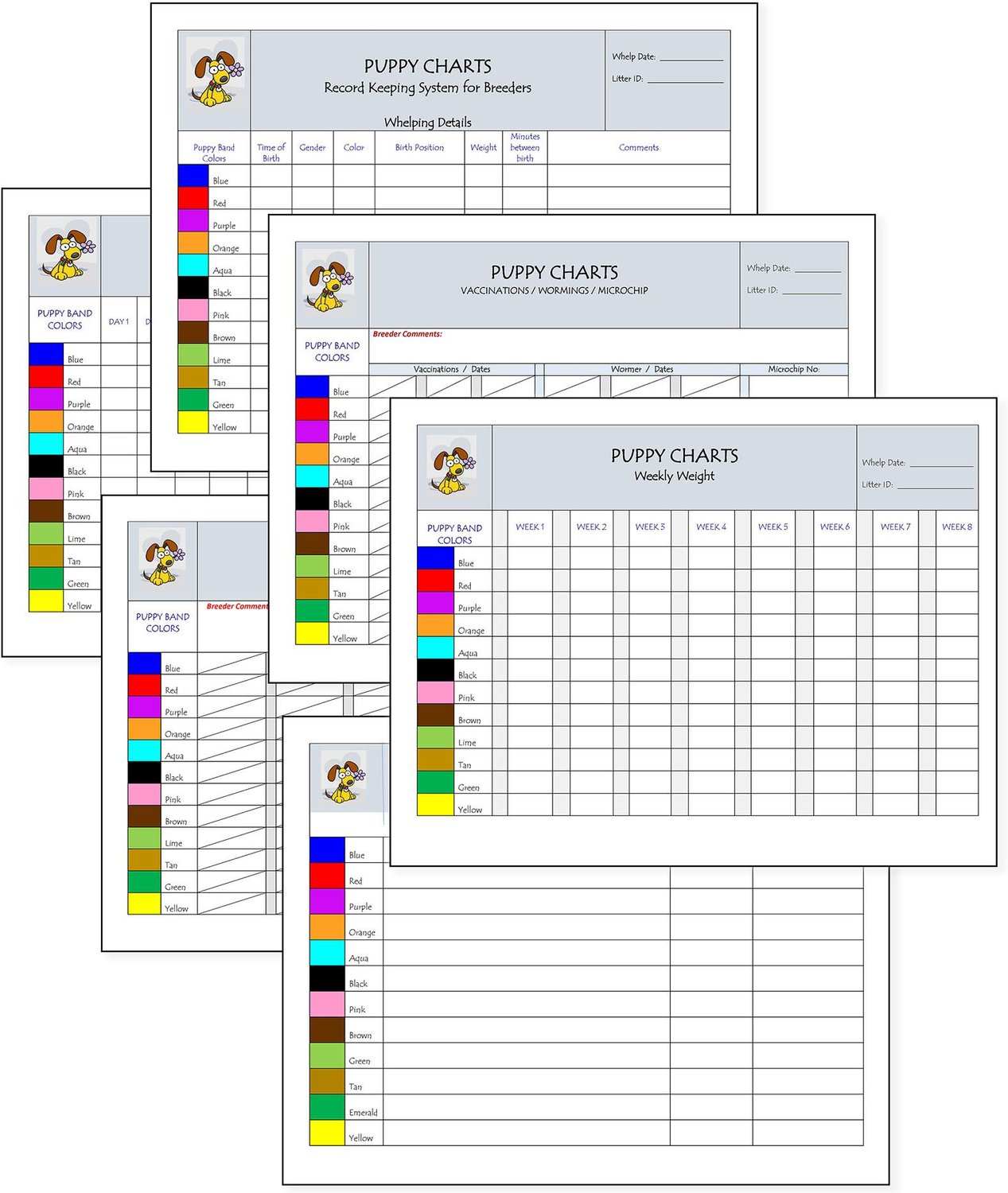 Free Record Keeping Charts For Dog Breeders