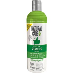 Natural Care Flea & Tick Dog Shampoo, 12-oz bottle