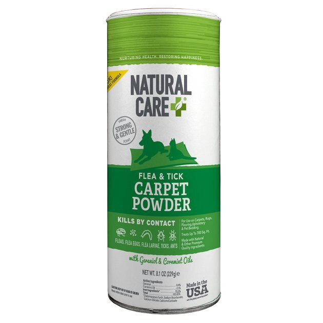 NATURAL CARE Flea & Tick Carpet Powder, 9-oz - Chewy.com