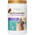 NaturVet Mushroom Max with Turkey Tail Soft Chews Immune Supplement for Cats & Dogs, 120-count