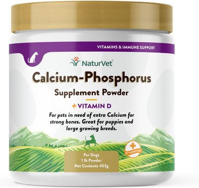 NaturVet Calcium-Phosphorus Plus Vitamin D Powder Joint Supplement for Dogs, slide 1 of 1