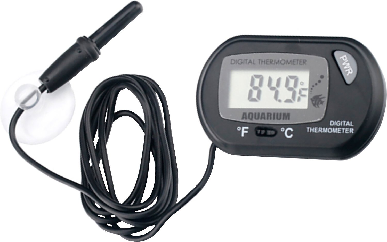 Yinuoday LCD Aquarium Thermometer Digital Fish Tank Magnetic Thermometer with Accurate Temperature Sensor Monitor Water Temperature,Aquarium Accessory