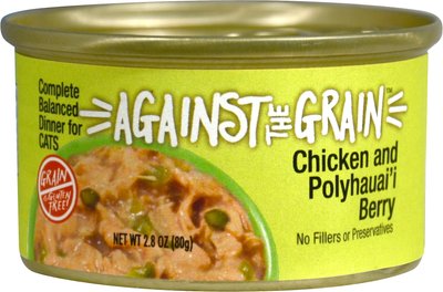 Against the Grain Chicken & Polyhauai'i Berry Dinner Grain-Free Wet Cat Food, slide 1 of 1