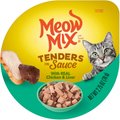 Meow Mix Tender Favorites with Real Chicken & Liver in Sauce Cat Food Trays, 2.75-oz, case of 12