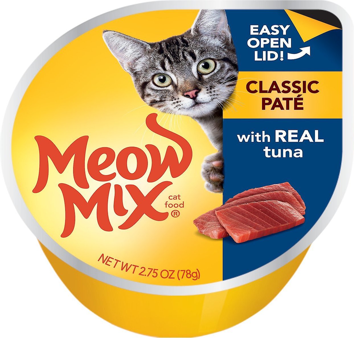 MEOW MIX Classic Pate with Real Tuna 
