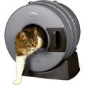 Litter Spinner Cat Litter Box for Small Cats up to 10 lbs, Recycled Gray