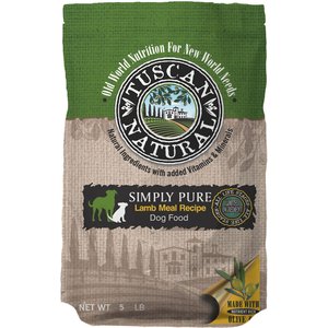 Tuscan Natural Simply Pure Lamb Meal Limited Ingredient Dry Dog Food, 5-lb bag