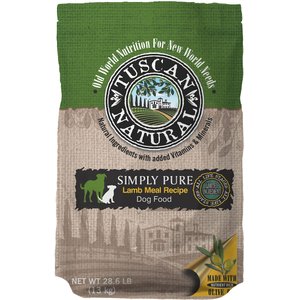 Tuscan Natural Simply Pure Lamb Meal Limited Ingredient Dry Dog Food, 28.6-lb bag