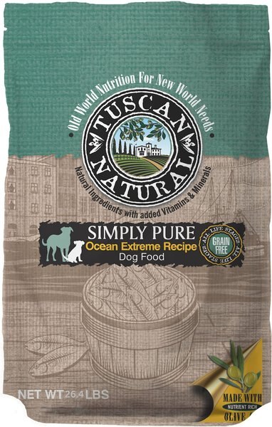 Tuscan Natural Simply Pure Ocean Extreme Grain-Free Dry Dog Food, 26.4-lb bag slide 1 of 9