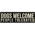 Primitives By Kathy "Dogs Welcome" Box Sign