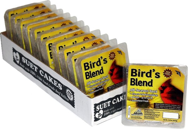 Heath Bird's Blend Select Suet Cake Wild Bird Food, 11.25-oz, case of 12 slide 1 of 7