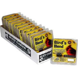 Heath Bird's Blend Select Suet Cake Wild Bird Food, 11.25-oz, case of 12