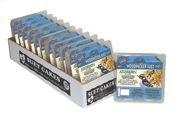 Heath Woodpecker Premium Suet Cake Wild Bird Food, 10-oz, case of 12 slide 1 of 6