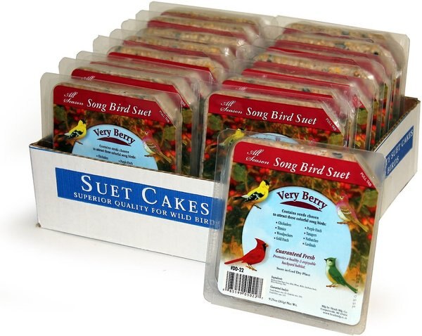 Heath Very Berry Songbird Suet Cake Wild Bird Food, 9.25-oz, case of 16 slide 1 of 5