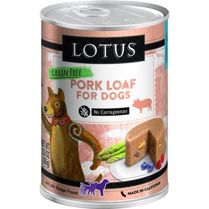 Lotus Pork Loaf Grain-Free Canned Dog Food, 12.5-oz, case of 12