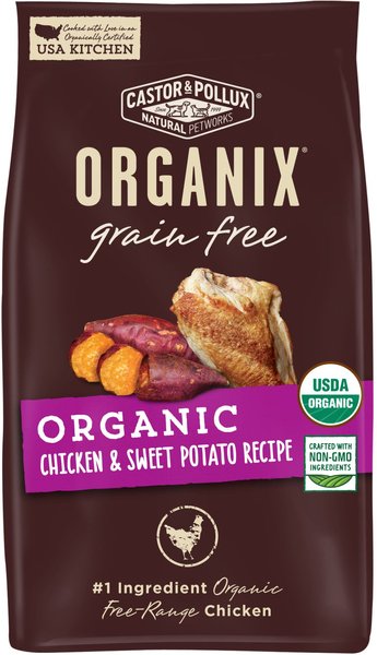 Castor & Pollux ORGANIX Organic Chicken & Sweet Potato Recipe Grain-Free Dry Dog Food, 10-lb bag slide 1 of 9