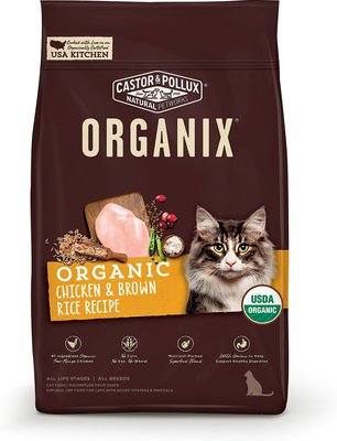 3. Organix Chicken and Brown Rice Cat Food