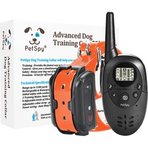 PetSpy M86N 3300-ft Advanced Remote Dog Training Collar, Orange