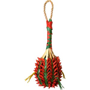 Planet Pleasures Pineapple Foraging Bird Toy, Medium, Color Varies
