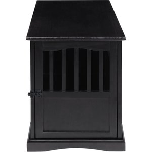 Casual Home End Table Dog Crate, Small, Black