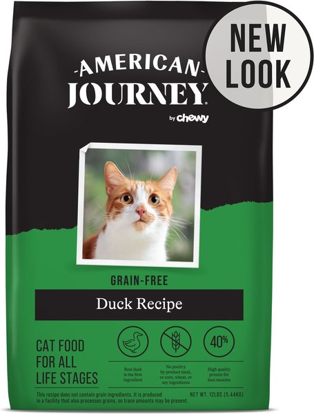 American Journey Duck Recipe Grain-Free Dry Cat Food, 12-lb bag slide 1 of 10